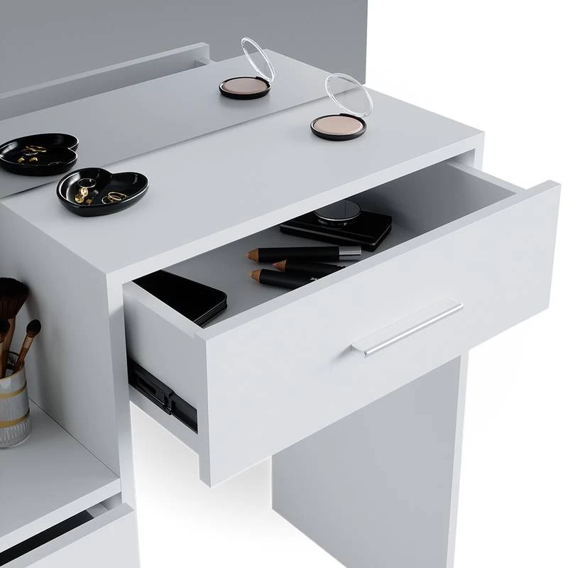 Coiffeuse Conrada Blanc & LED 8 Coiffeuse Conrada Blanc & LED – Image 6