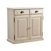Buffet En Bois Brut 2 Portes 2 Tiroirs