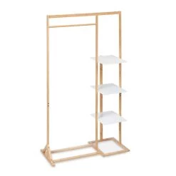 Penderie En Bambou Avec étagères