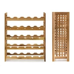 Étagère à Vins 25 Bouteilles Noyer -Meilleur Meubles Magasin 0cd07a66b296435e894c48d7314260f4