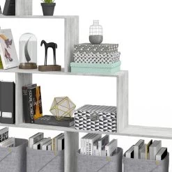 Étagère Escalier Asym Blanc -Meilleur Meubles Magasin 0e89d9e424194e54b2dede8d68db1c92