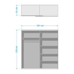 Armoire à Portes Coulissantes Scotter -Meilleur Meubles Magasin 1000211301 210709 11480500006 SKETCH DETAILS P000000001000211301 sketch