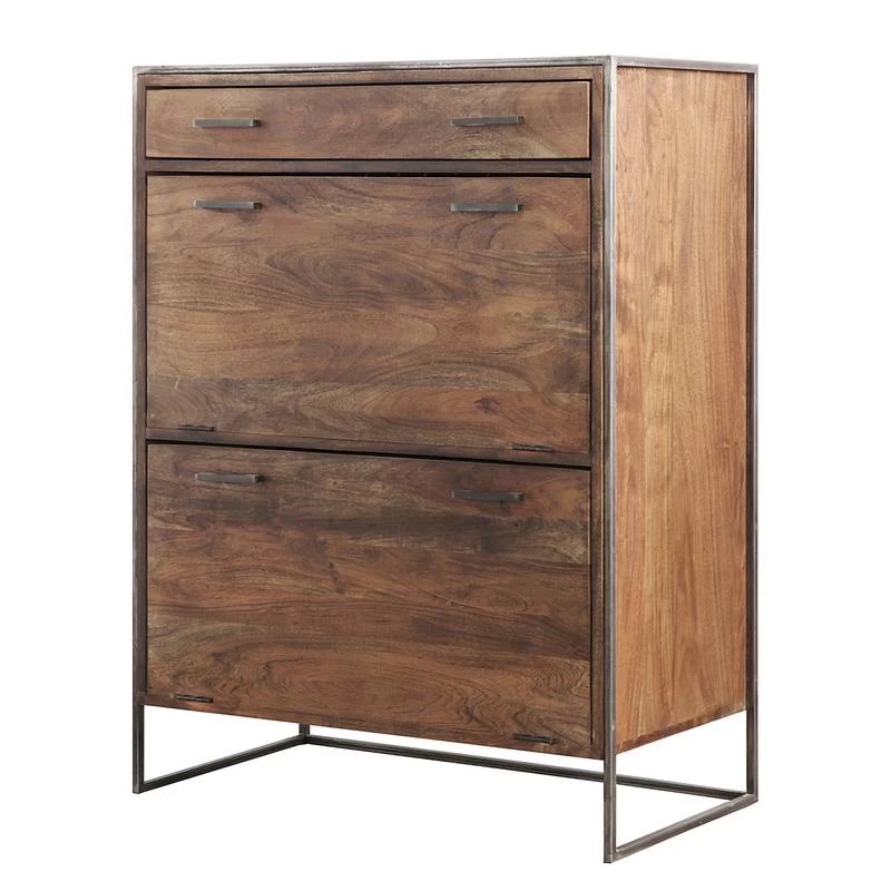 Meuble à Chaussures Bois Massif Tucson 3 Meuble à Chaussures Bois Massif Tucson