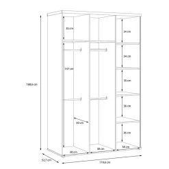 Armoire à Portes Battantes Fierco -Meilleur Meubles Magasin 1000404502 230907 501 SKETCH DETAILS P000000001000404502 sketch