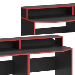 Bureau Ordinateur Kron Noir/rouge Set 4 12 Bureau Ordinateur Kron Noir/rouge Set 4 -Meilleur Meubles Magasin 1759edb422b442909b76d647621911d3