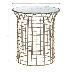 Table D'appoint 40x40x45cm Noir/or -Meilleur Meubles Magasin 1a2513864128494da6d92cb4f626a3bf