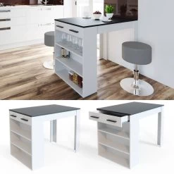 Table De Bar Repose Blanche/anthracite -Meilleur Meubles Magasin 217d73c44f7f4e23bbc0d9b413b97a98