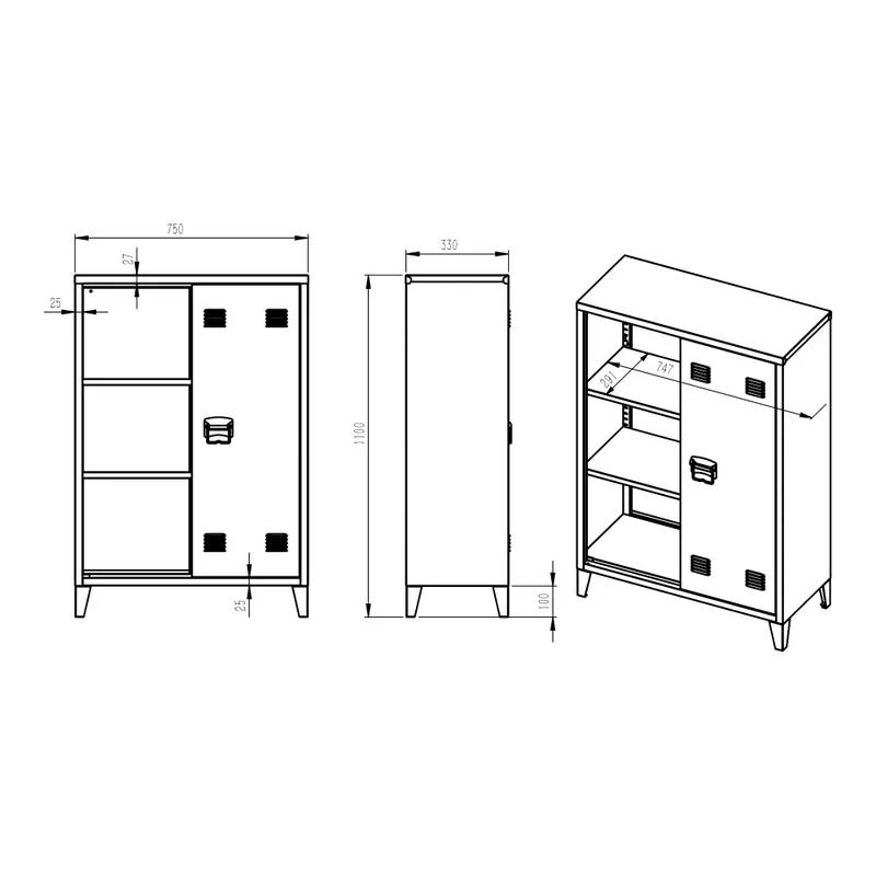 Casier De Bureau Métallique Oripää 16 Casier De Bureau Métallique Oripää – Image 14