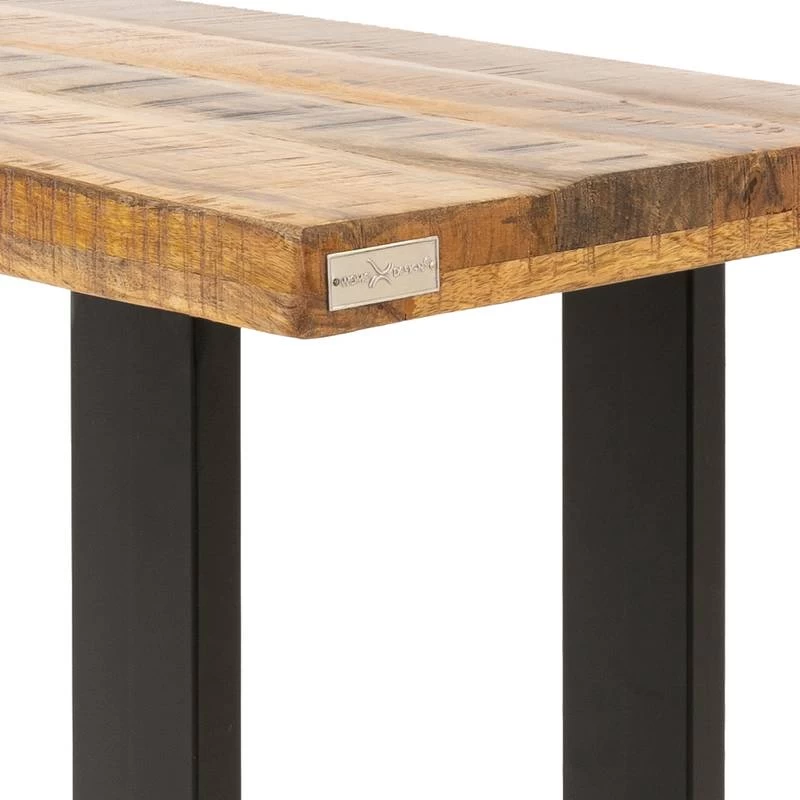 Table Console 115x40x77cm Noir/naturel 5 Table Console 115x40x77cm Noir/naturel – Image 3