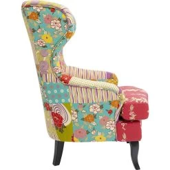 Fauteuil Wing Patchwork -Meilleur Meubles Magasin 3ae6e53df2684592a2a7882d98c94488