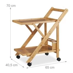 Desserte Pliable Avec 2 Tablettes -Meilleur Meubles Magasin 3c13ed0b13874970873b0d2b90f98793