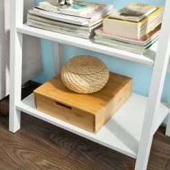 Bibliothèque Étagère échelle FRG61-W -Meilleur Meubles Magasin 3c4449b791a54fbba2bf021342b491e4