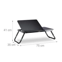 1x Table D'ordinateur Portable Noir -Meilleur Meubles Magasin 3d9fe6987df942f79a92edcdf3508e0b