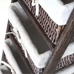 Étagère Goiana Style Shabby 4 Paniers -Meilleur Meubles Magasin 3ee86f2d636b41bfb59f9e057f72ee37