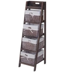 Étagère Goiana Style Shabby 4 Paniers
