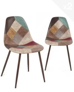 Chaise Patchwork NOVA (lot De 2)