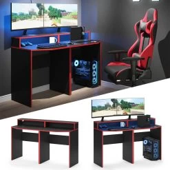 Bureau Ordinateur Kron Noir/rouge Set 4 11 Bureau Ordinateur Kron Noir/rouge Set 4 -Meilleur Meubles Magasin 4364135d7ab048b5a6b94decef03d996