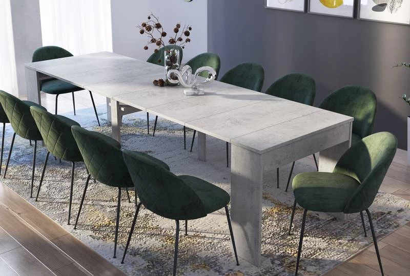 Console Extensible Jusqu'à 300cm Blanc 14 Console Extensible Jusqu'à 300cm Blanc – Image 12