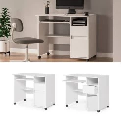 Bureau D'ordinateur Polo Blanc -Meilleur Meubles Magasin 49c7e48ca59d4be082a90b3d230a1f42