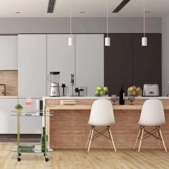 Chariot De Cuisine Ovale Avec 2 Niveaux -Meilleur Meubles Magasin 4a018e49f5e547af986b917537e93258