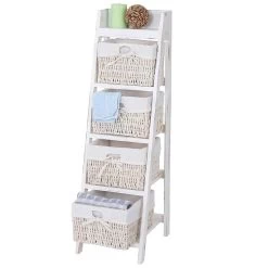 Étagère Goiana Style Shabby 4 Paniers -Meilleur Meubles Magasin 53674d9e301f4ffe9241bc585e579560