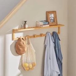 Étagère Murale Porte-manteau FHK06-N -Meilleur Meubles Magasin 55dfc3e641854f01a6a206f11e887278