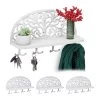 Porte-manteaux Mural Blanc En Lot De 4 -Meilleur Meubles Magasin 58ea4209e6454568951d1b623b889431
