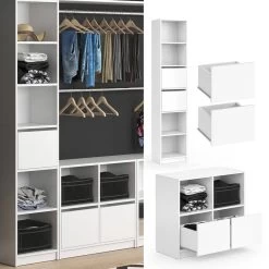 Lot De 2 Tiroirs Pour Penderie Guest -Meilleur Meubles Magasin 5b7dbb28939947caa03a225479d979e2