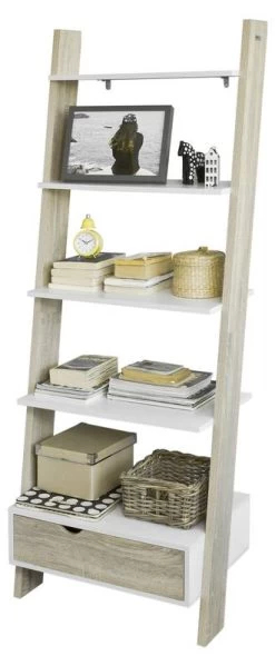 Bibliothèque Étagère échelle FRG112-WN