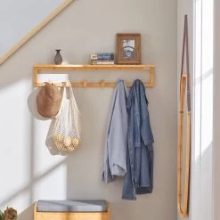 Étagère Murale Porte-manteau FHK06-N -Meilleur Meubles Magasin 6168525531914ab0b586b473de290dfc