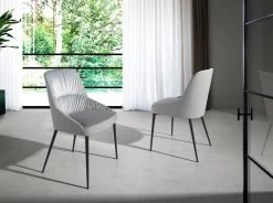 Chaise à Manger Velours Et Similicuir. -Meilleur Meubles Magasin 66afb4a3de944ac397118e6308265920