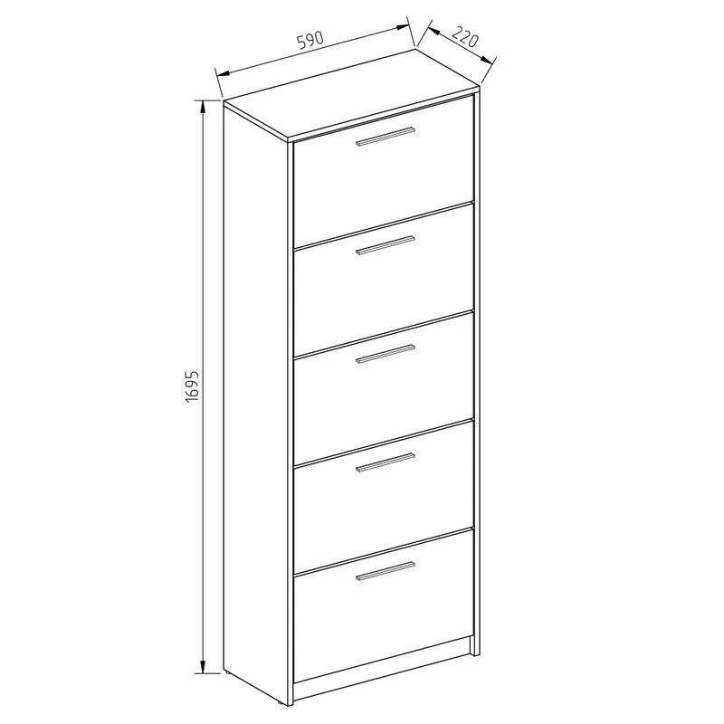 Meuble à Chaussures Gizmo 8 Meuble à Chaussures Gizmo – Image 6