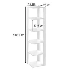 Étagère D'angle Amina Blanc -Meilleur Meubles Magasin 6bd1b9055598499cbfdd0efc77d23756