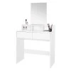 Coiffeuse + Miroir 80x40x140cm Blanc -Meilleur Meubles Magasin 76955c50d5d4456ab5bb85996e6b0bb5