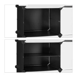 Étagère à Chaussures Blanc Et Noir -Meilleur Meubles Magasin 7a696ea7ad80466a8651062f5335ef89