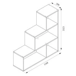 Étagère Escalier Asym 4 Compartiments 12 Étagère Escalier Asym 4 Compartiments -Meilleur Meubles Magasin 7f4bb853da0f426e9cfdefb714ccead4