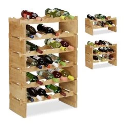 Porte-bouteilles Empilable En Bambou -Meilleur Meubles Magasin 828ffec5724f4b1ba977df4ca690d3a5