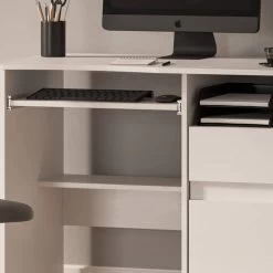 Bureau D'ordinateur Polo Blanc -Meilleur Meubles Magasin 8884fdd431194a5ab652b66dcbcda326