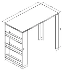 Table De Bar 117cm Blanche/anthracite -Meilleur Meubles Magasin 8ed1e8bfaf5f40c5ae45bb4e6518f2d0.cropped 50 8 893 992.processed