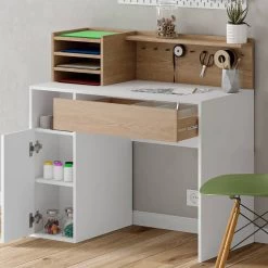 Bureau Blanc/sonoma -Meilleur Meubles Magasin 8fe8050e393d45c99fa3259af2ffb233