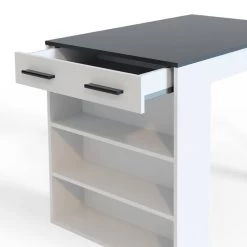 Table De Bar Repose Blanche/anthracite -Meilleur Meubles Magasin 9091e9b5f74741adaa0b58ee428dbf7a