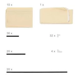 Meuble à Chaussures VALENTIN Tissu Beige -Meilleur Meubles Magasin 92357782a0bd43c7824c6c2bd286bdc9 1