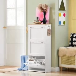 Meuble à Chaussures FSR144-WN -Meilleur Meubles Magasin 98fbac75fece467884b01de2b0a815df
