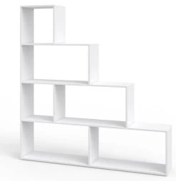 Étagère Escalier Asym Blanc