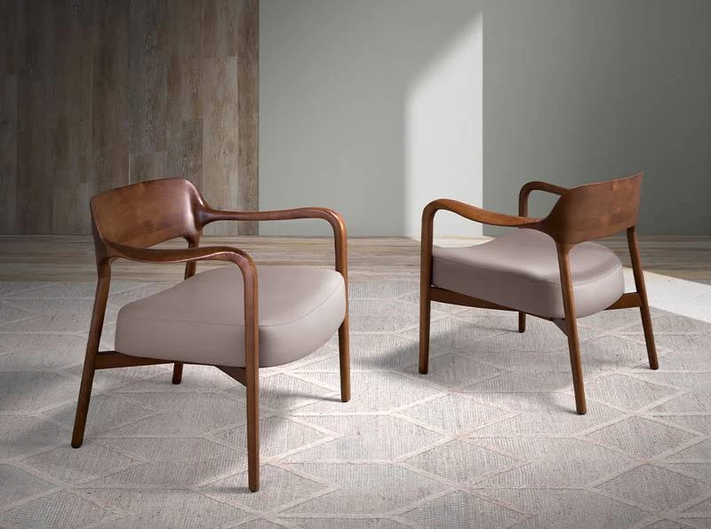 Fauteuil En Simili Cuir De Vison 4 Fauteuil En Simili Cuir De Vison – Image 2