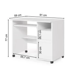 Bureau D'ordinateur Polo Blanc -Meilleur Meubles Magasin 9ee8db74158d4013bb4c2b4e707cbc00