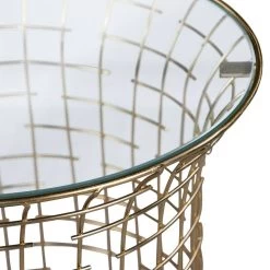 Table D'appoint 40x40x45cm Noir/or -Meilleur Meubles Magasin a9267165d0634288b32258bc6ca45277