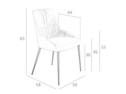 Chaise à Manger Velours Et Similicuir. -Meilleur Meubles Magasin a9a4d3c517c143cb921c41fb744b7b83