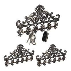 3x Portemanteaux Muraux En Fonte Blanc -Meilleur Meubles Magasin a9f46f4f03fb438982fd044465c0b36f