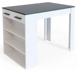 Table De Bar Repose Blanche/anthracite